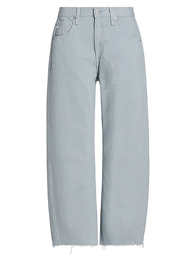 Hattie Crop Barrel-Leg Jeans