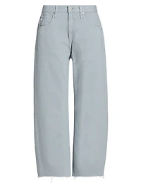 Hattie Crop Barrel-Leg Jeans