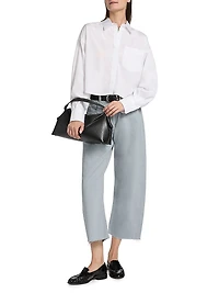 Hattie Crop Barrel-Leg Jeans