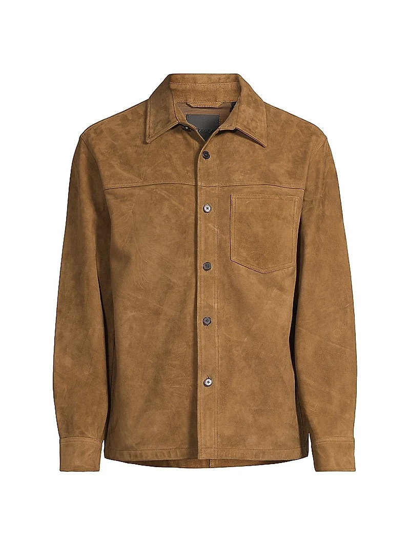 River Reece Suede Shirt Jacket