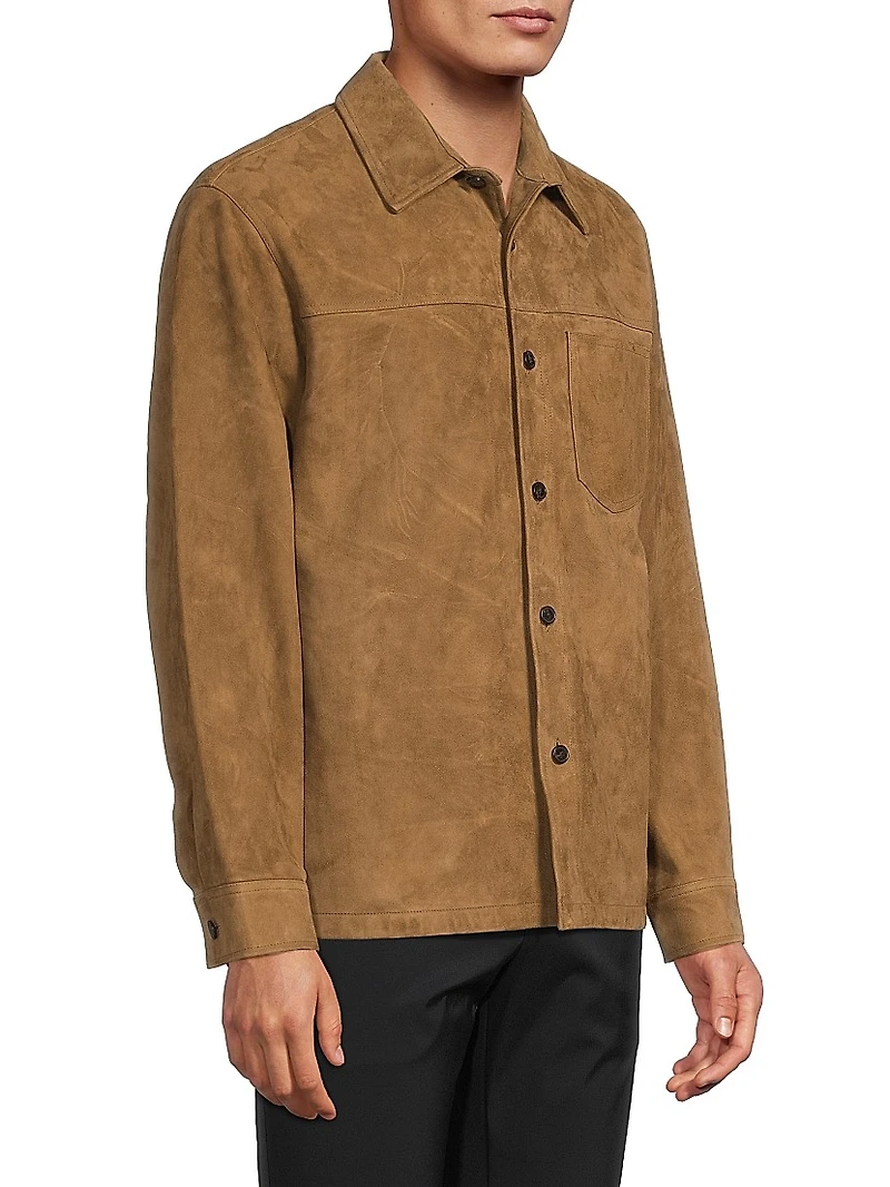 River Reece Suede Shirt Jacket