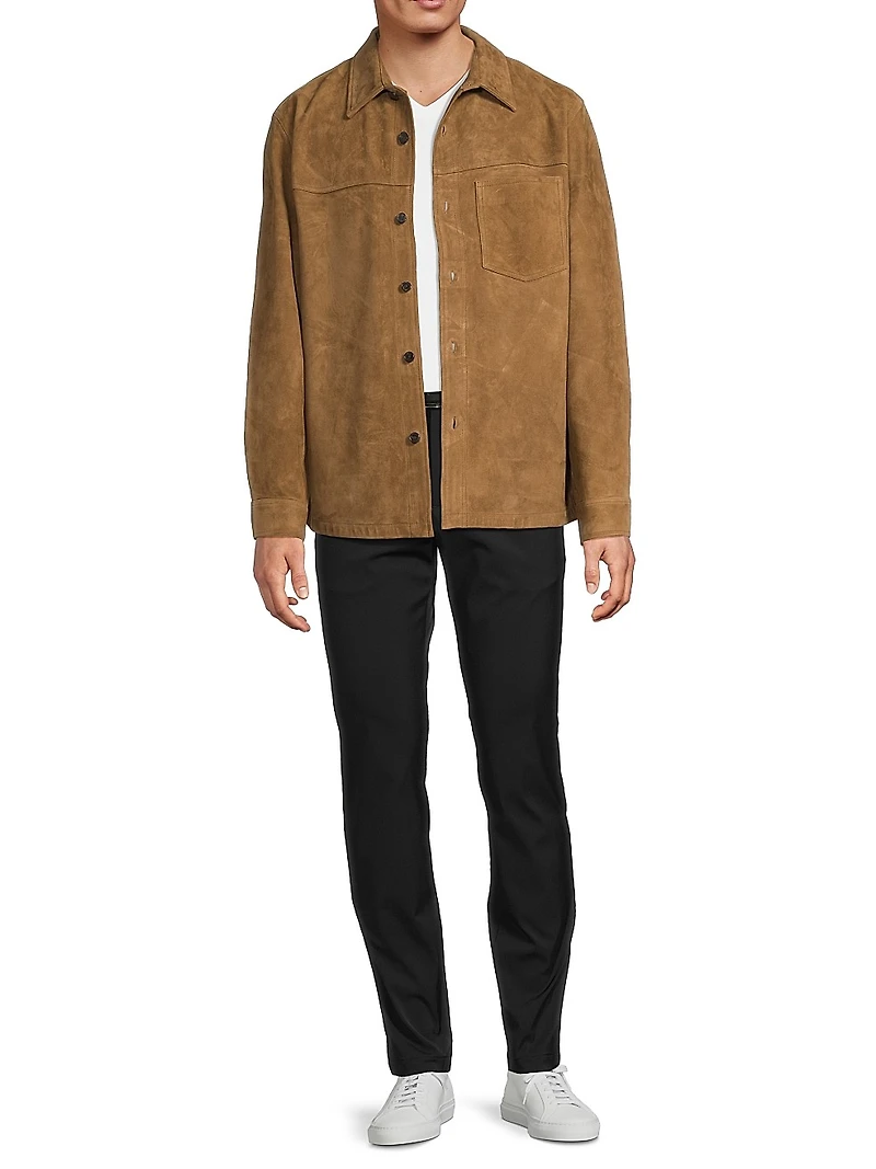 River Reece Suede Shirt Jacket