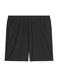 Straight Cotton-Nylon Shorts