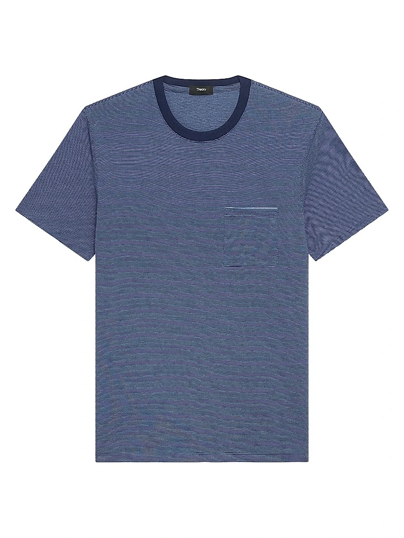 Cotton Birdseye Pique Crewneck T-Shirt