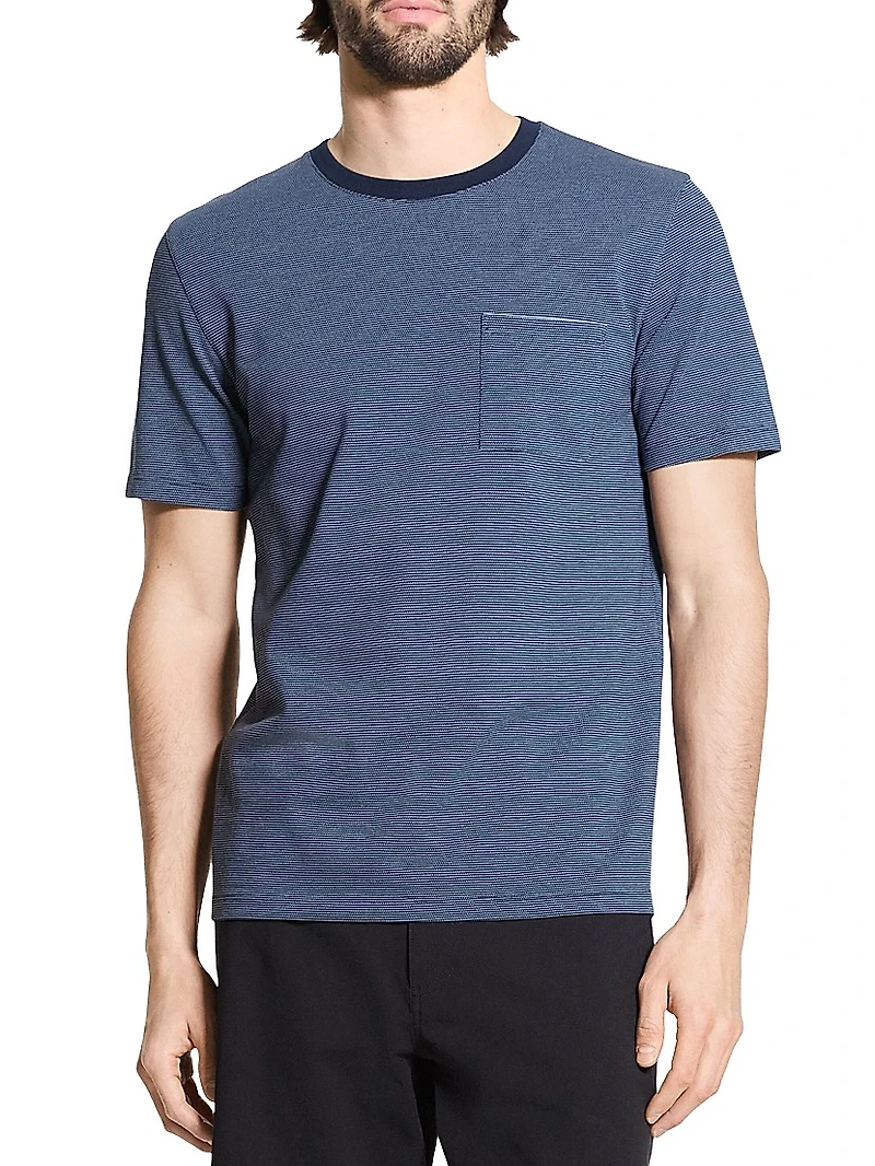 Cotton Birdseye Pique Crewneck T-Shirt