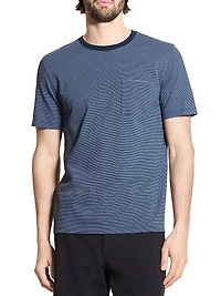 Cotton Birdseye Pique Crewneck T-Shirt