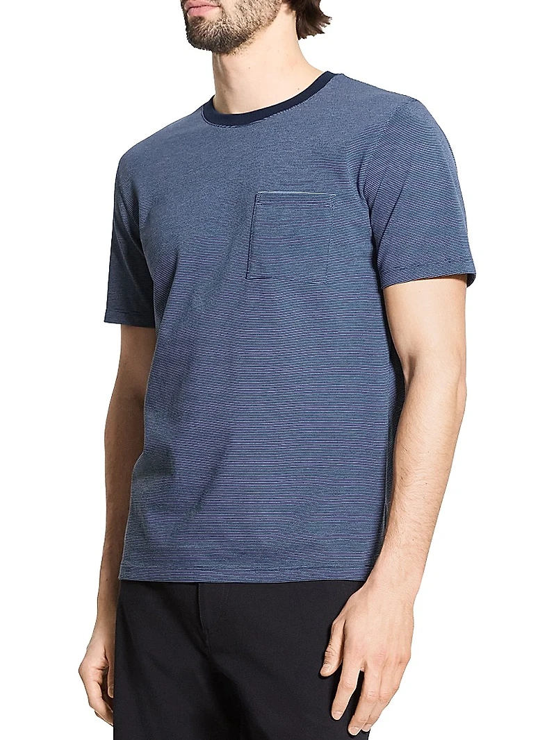 Cotton Birdseye Pique Crewneck T-Shirt