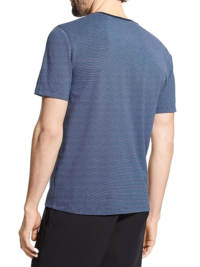 Cotton Birdseye Pique Crewneck T-Shirt