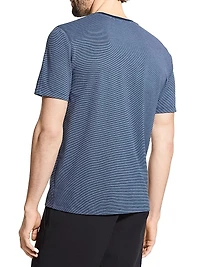 Cotton Birdseye Pique Crewneck T-Shirt