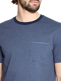 Cotton Birdseye Pique Crewneck T-Shirt