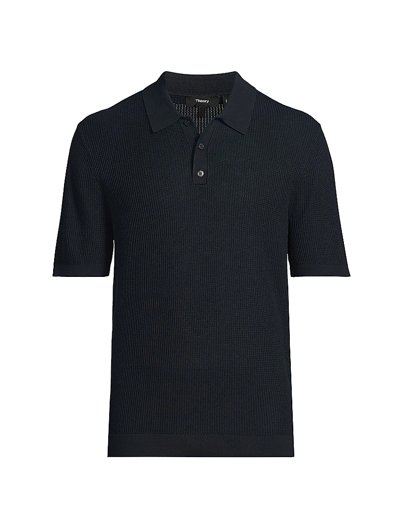 Cotton Mesh Polo Shirt