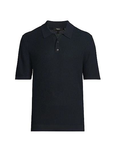 Cotton Mesh Polo Shirt