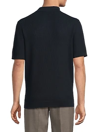 Cotton Mesh Polo Shirt
