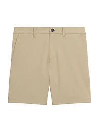 Cotton-Blend Mid-Rise Shorts