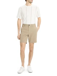 Cotton-Blend Mid-Rise Shorts