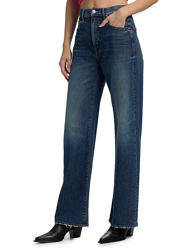 The Lasso Sneak High-Rise Straight-Leg Jeans