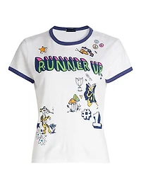 Lil Goodie Ringer Graphic-Print Cotton T-Shirt