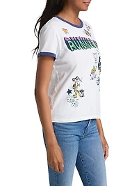 Lil Goodie Ringer Graphic-Print Cotton T-Shirt