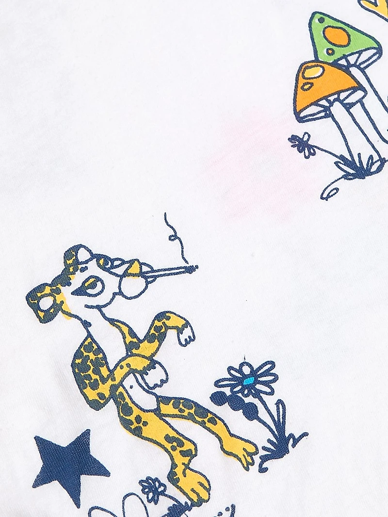 Lil Goodie Ringer Graphic-Print Cotton T-Shirt