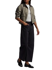 Half-Pipe Flood Barrel-Leg Jeans