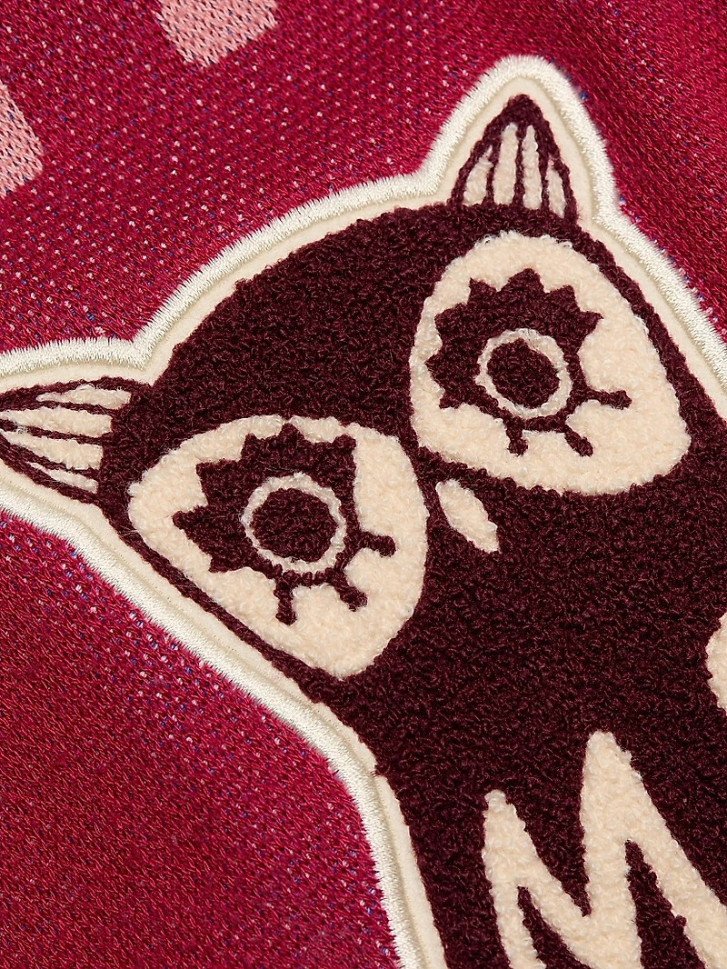 The Boxy Colorblocked Graphic Cardigan