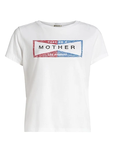 The Boxy Goodie Embellished Cotton T-Shirt