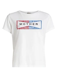 The Boxy Goodie Embellished Cotton T-Shirt