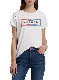 The Boxy Goodie Embellished Cotton T-Shirt