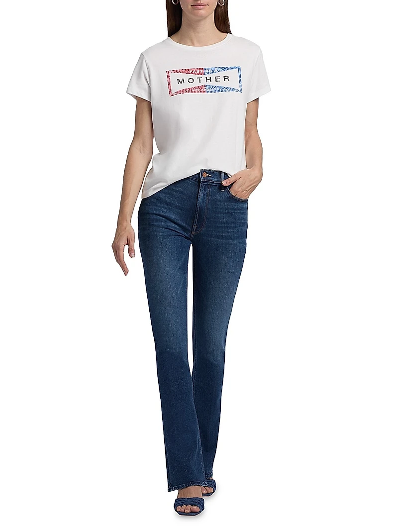The Boxy Goodie Embellished Cotton T-Shirt