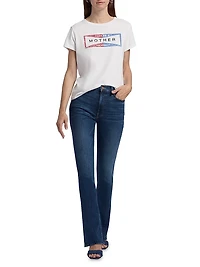 The Boxy Goodie Embellished Cotton T-Shirt