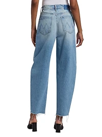Fangirl Hover Fray Barrel-Leg Jeans