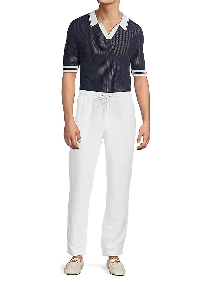 Mesh Knit Polo T-Shirt