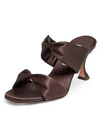 Twist 75MM Satin Slip-On Sandals