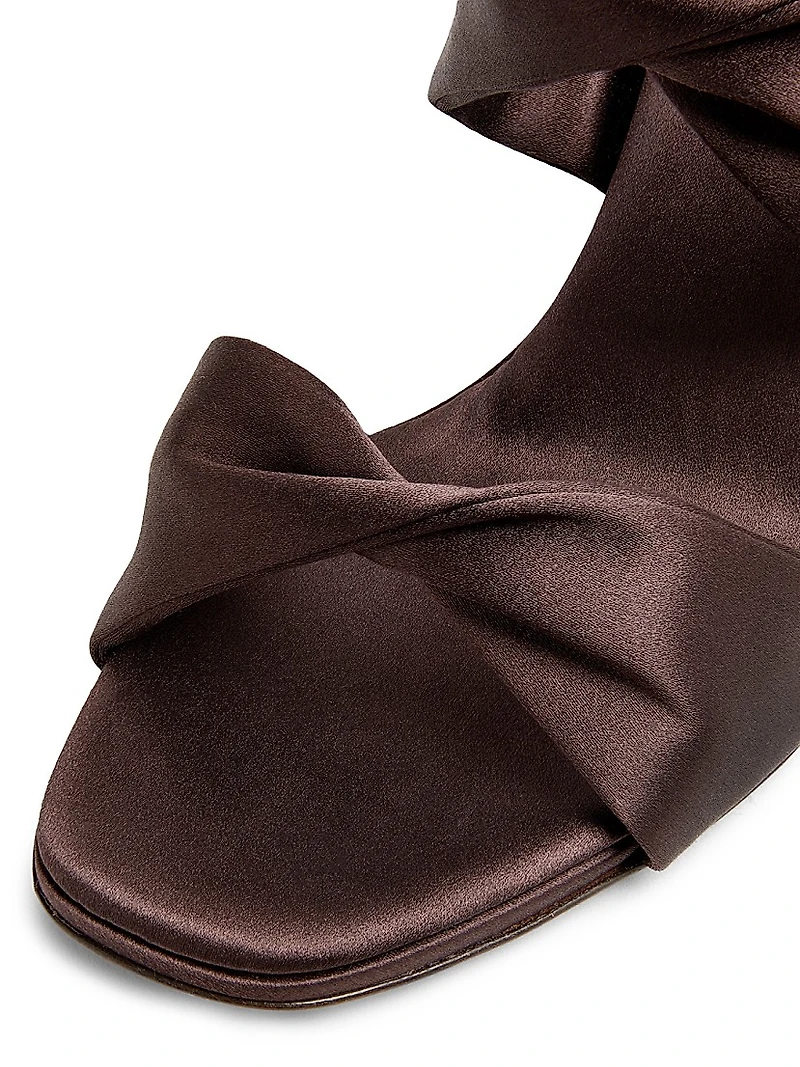 Twist 75MM Satin Slip-On Sandals
