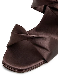 Twist 75MM Satin Slip-On Sandals