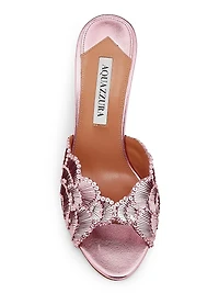 Ce Soir 75MM Embellished Satin Mules