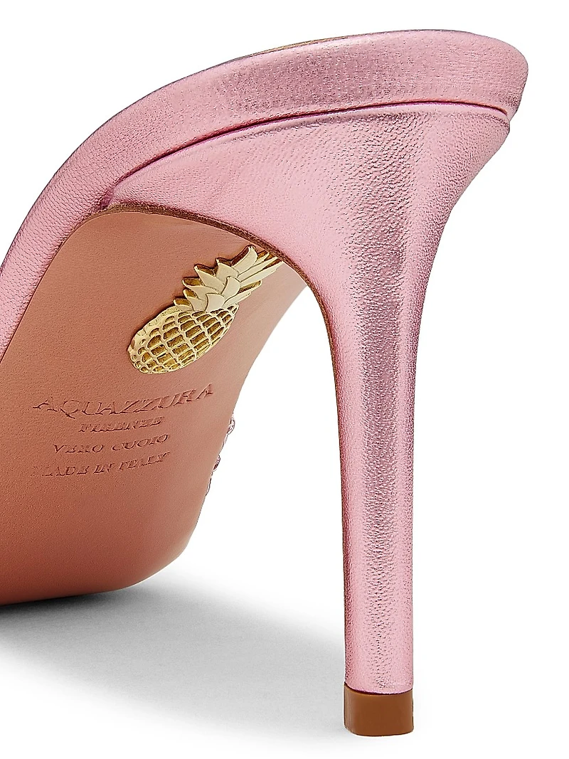 Ce Soir 75MM Embellished Satin Mules