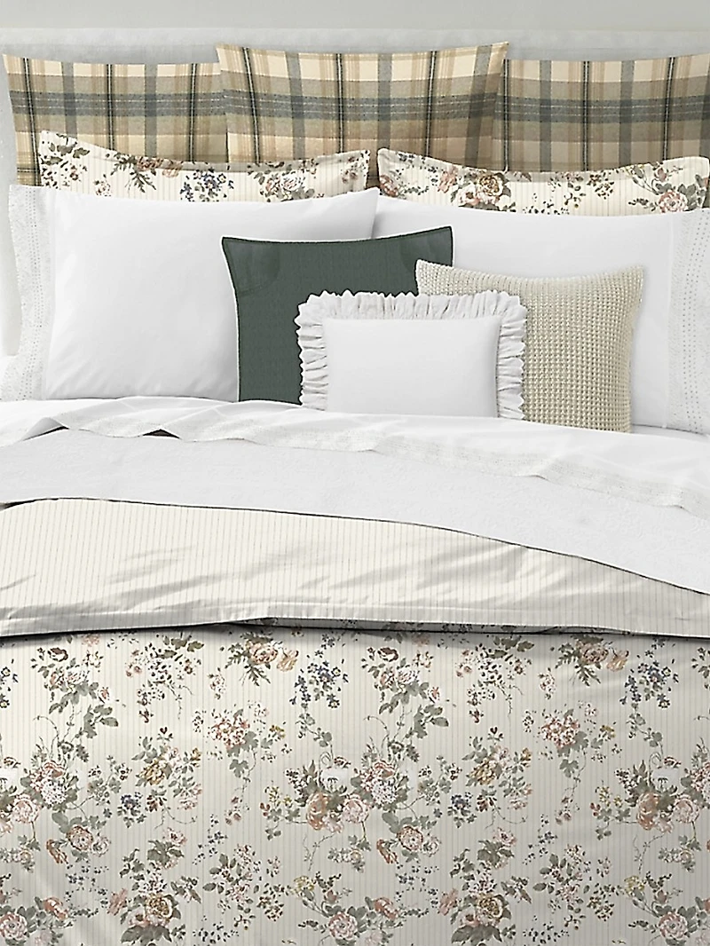 Thompson Floral Cotton Percale Duvet Cover & Sham Collection