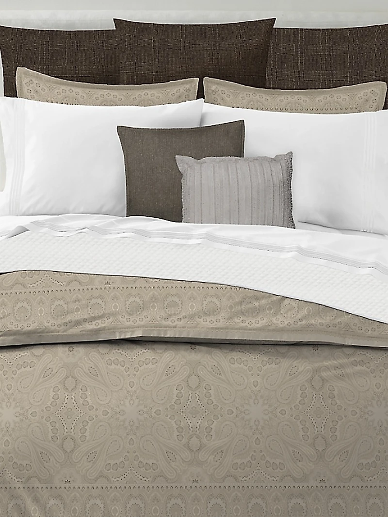 Beaumont Paisley Cotton Sateen Duvet Cover & Sham Collection