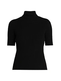 Mock Turtleneck Knit Top