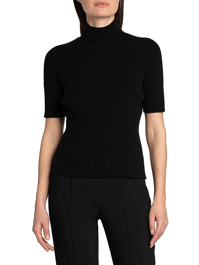 Mock Turtleneck Knit Top
