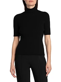 Mock Turtleneck Knit Top