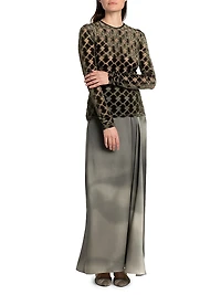 Geometric Jersey Top