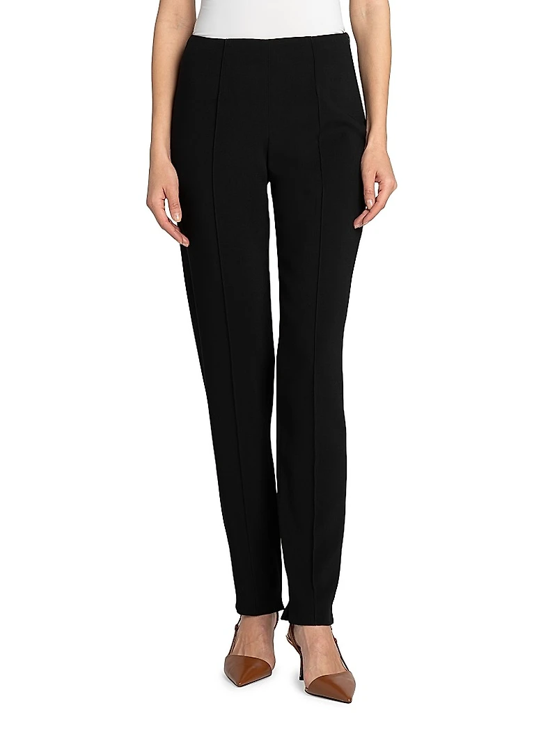 Mid-Rise Slim Seam Pants
