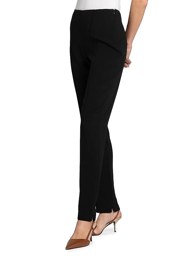 Mid-Rise Slim Seam Pants