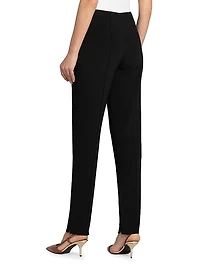 Mid-Rise Slim Seam Pants
