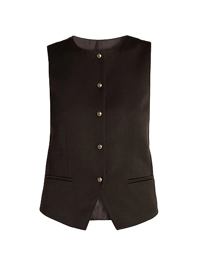 Wool Crewneck Vest