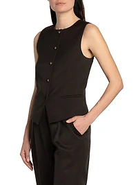 Wool Crewneck Vest