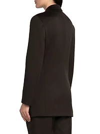 Wool One-Button Blazer