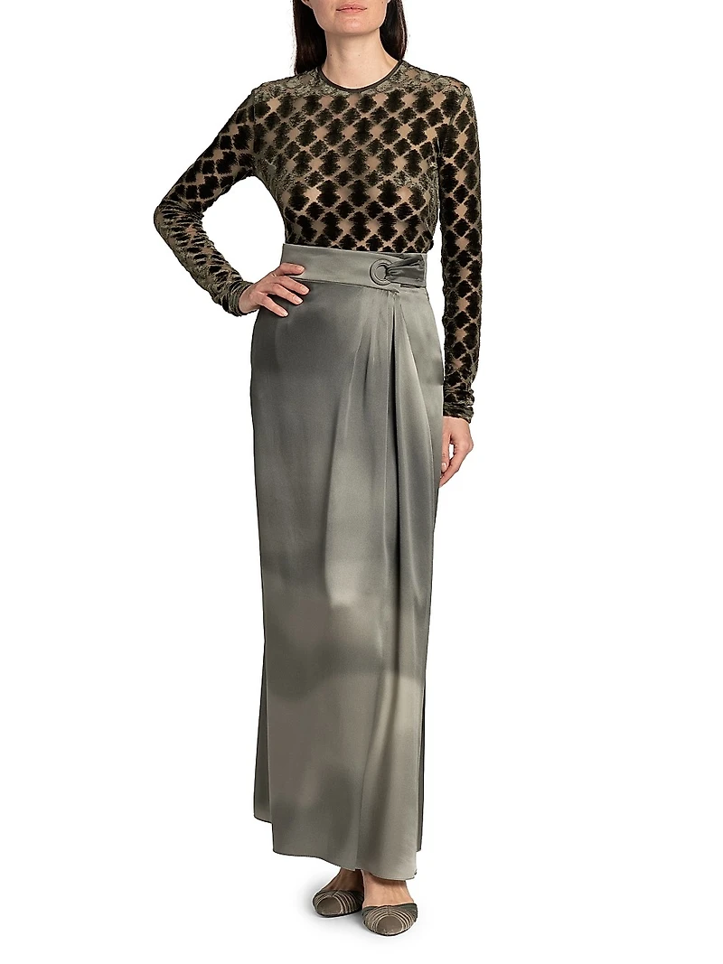 Silk Maxi Skirt